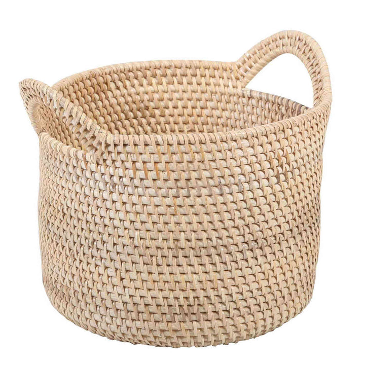 Panier en rotin Elie Nature avec poignée