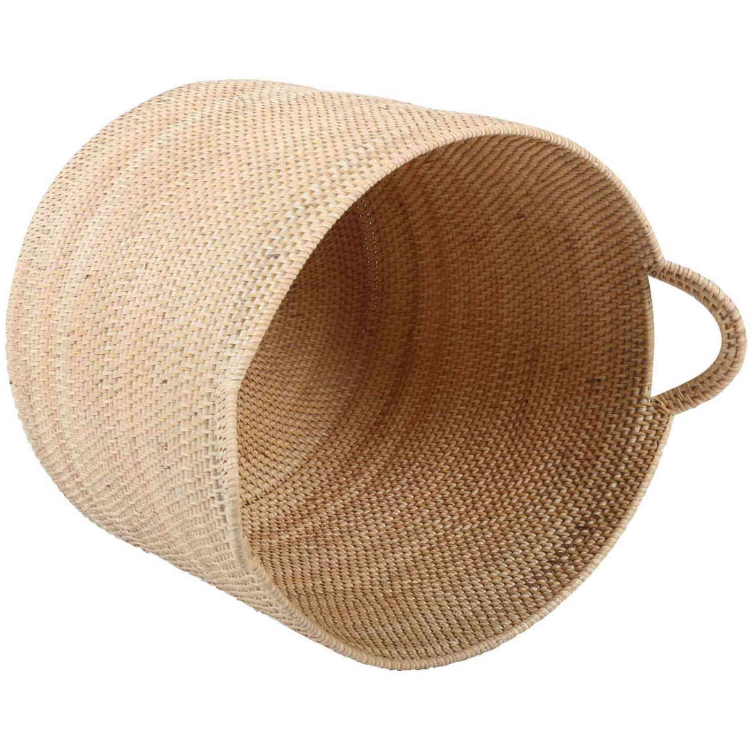 Panier en rotin Elie Nature avec poignée