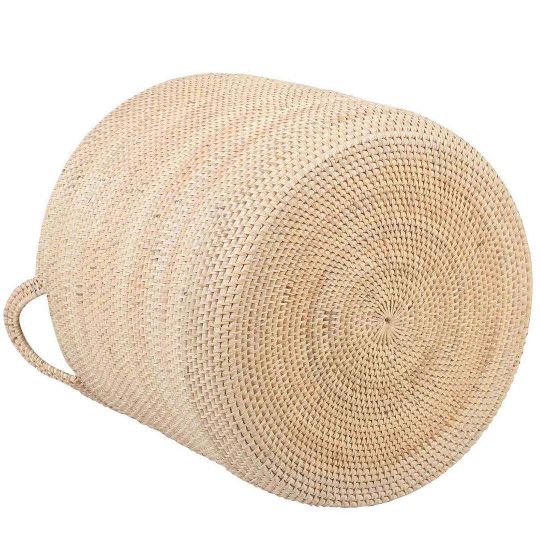 Panier en rotin Elie Nature avec poignée