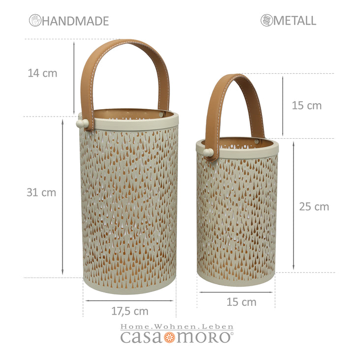 Lot de 2 lanternes Nora