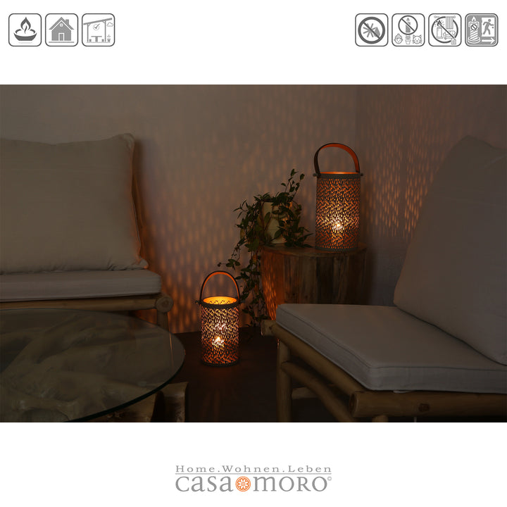 Lot de 2 lanternes Nora