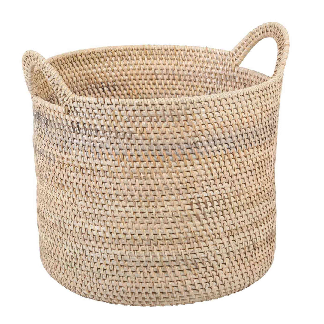 Panier en rotin Elie Nature avec poignée