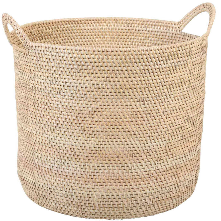 Panier en rotin Elie Nature avec poignée