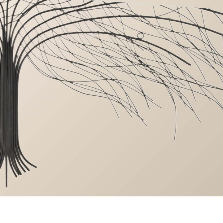 Metalen wanddecoratie boom