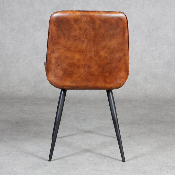 Chaise de salle à manger en cuir