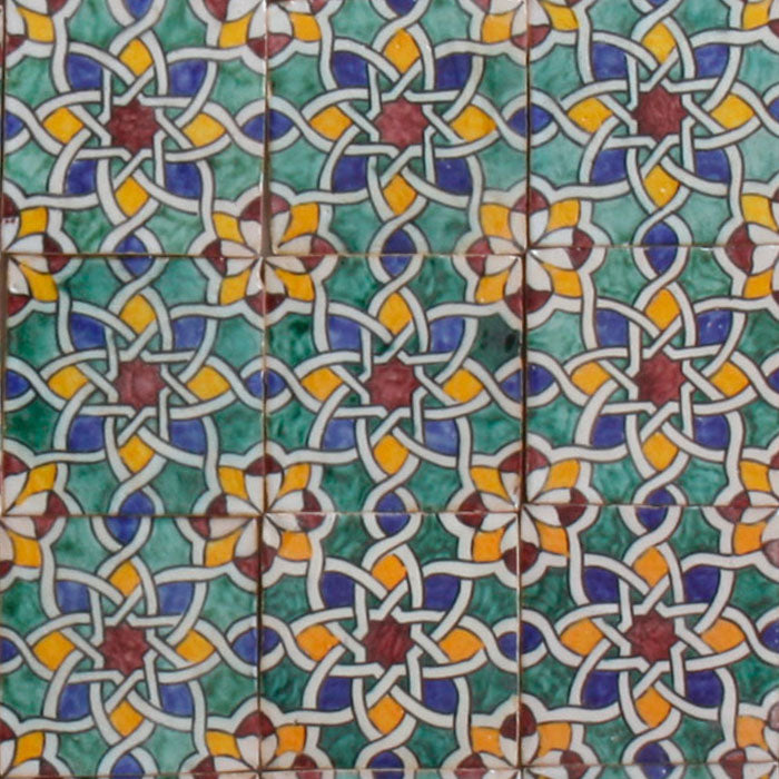 Handbeschilderde tegel – Boheemse stijl