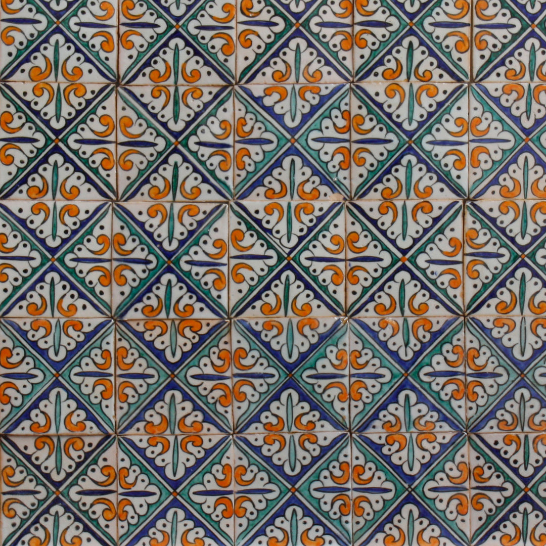 Handgeschilderde tegel – Vintage