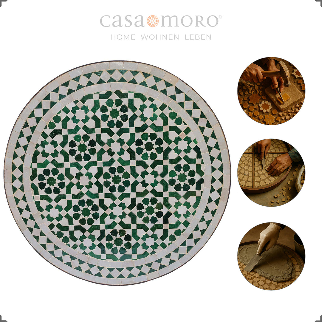 Merci de stocker la table mosaïque en zellige et fer forgé dans un endroit à l'abri du gel