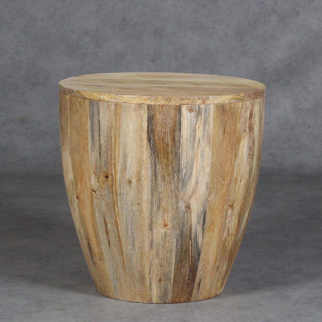 Table basse Torino ronde en bois massif