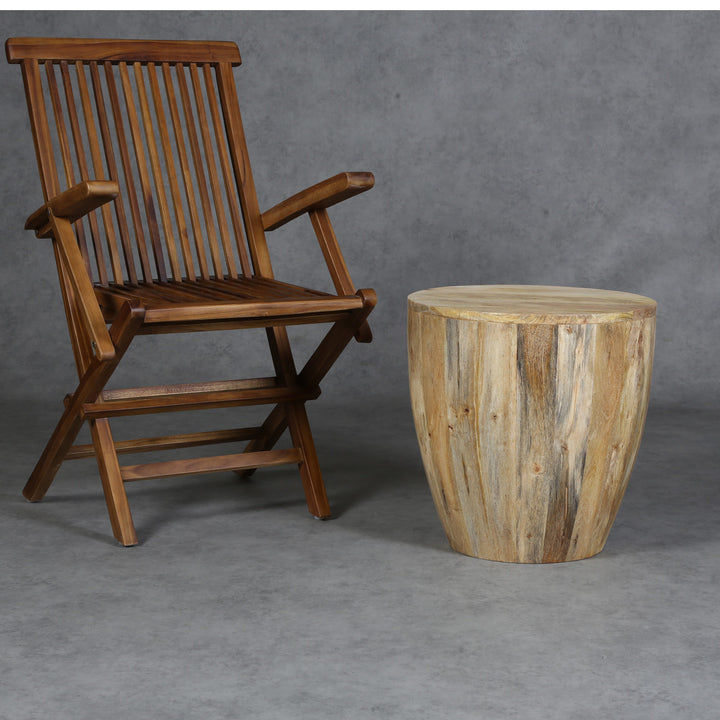 Table basse Torino ronde en bois massif