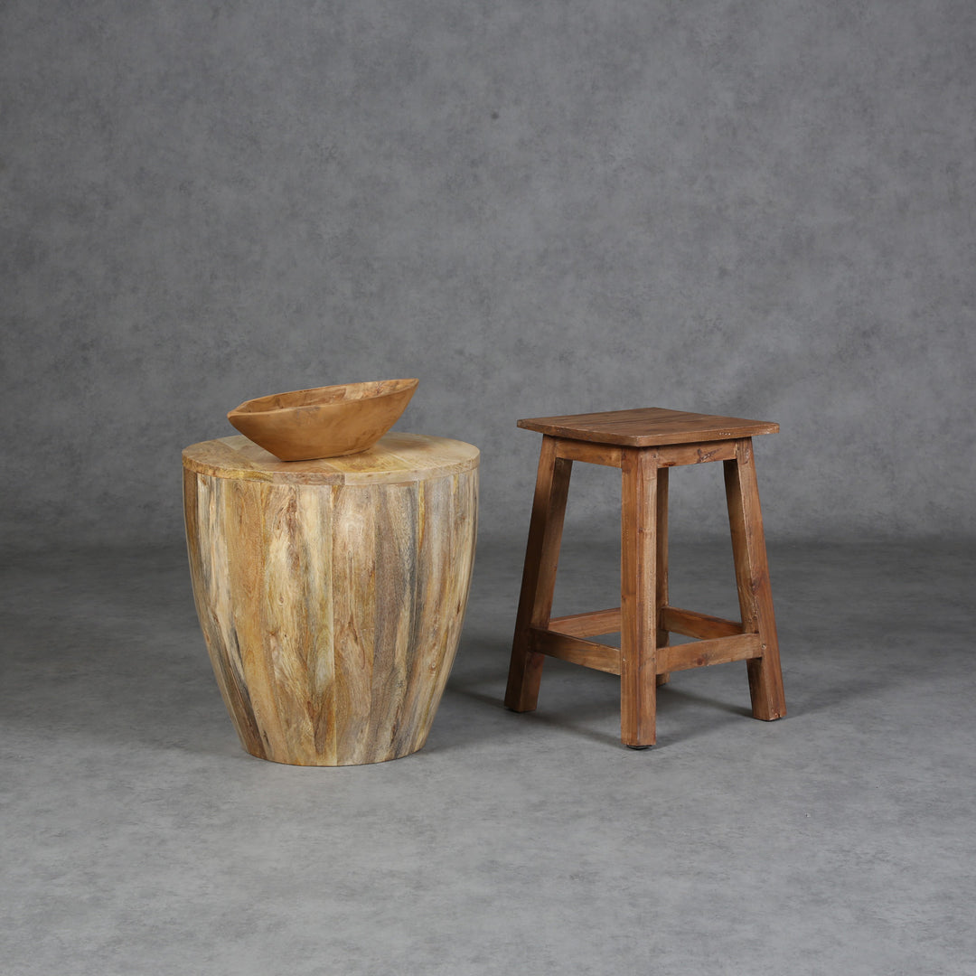 Table basse Torino ronde en bois massif