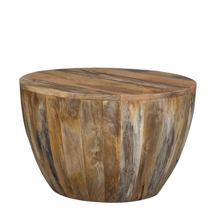 Table basse Torino ronde en bois massif