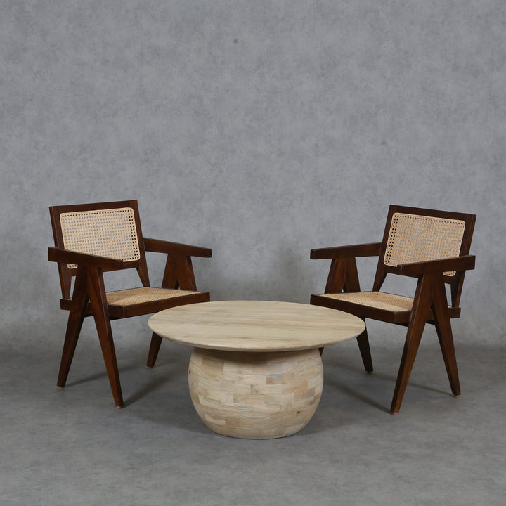 Table basse en bois massif Hajar