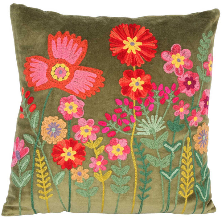 Decokussen Livia met bloemenmotief