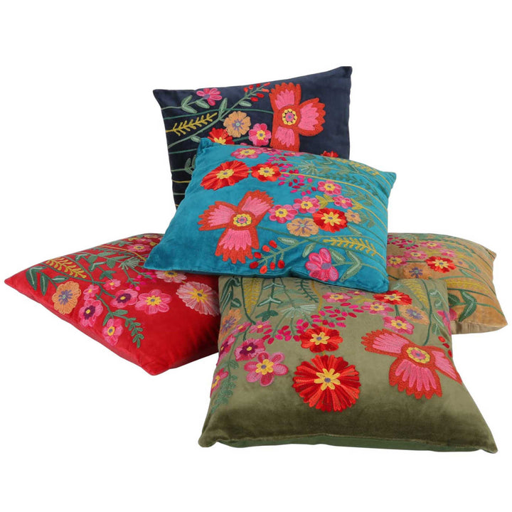 Dekokissen Livia mit Blumenschau