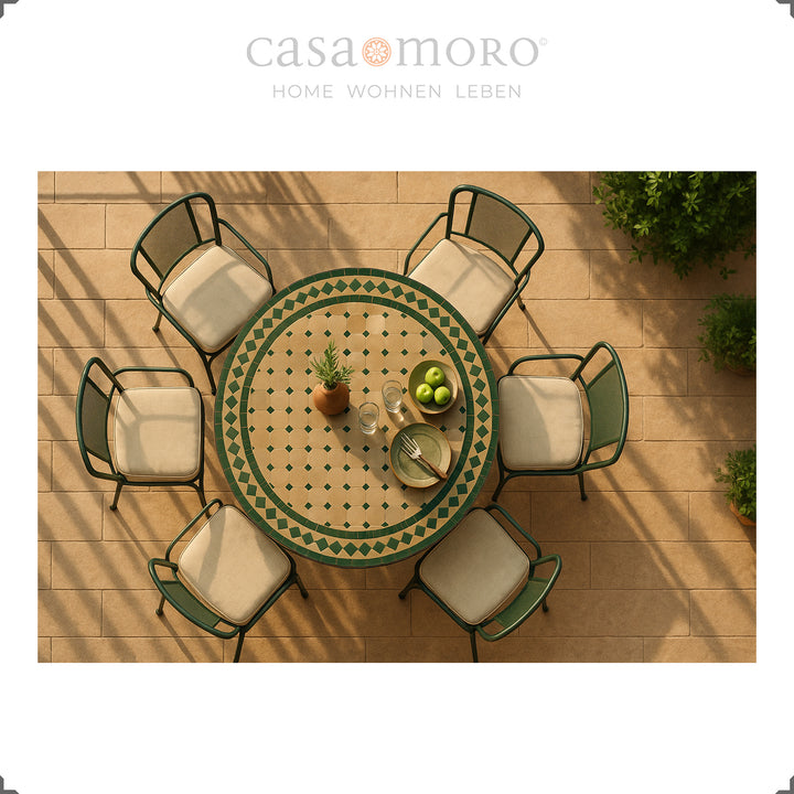 Grote ronde eettafel 120 cm – ideaal voor de keuken, woonkamer of buitenruimte