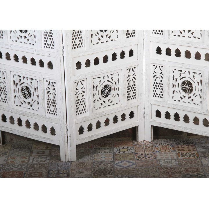 Indiase houten kamerscherm Ramez