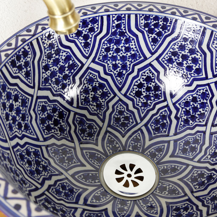 Lavabo peint à la main