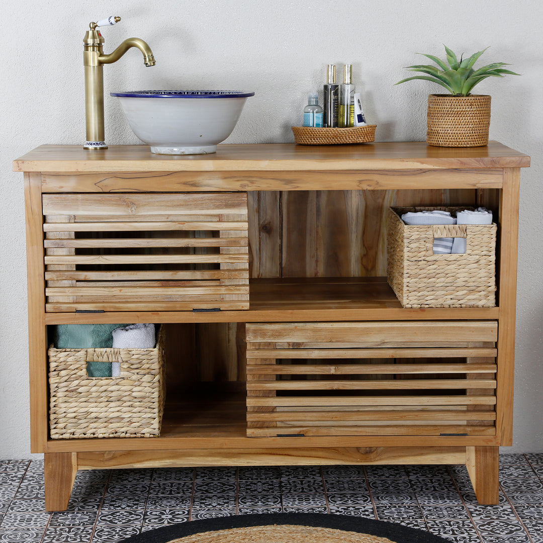 Lavabo peint à la main