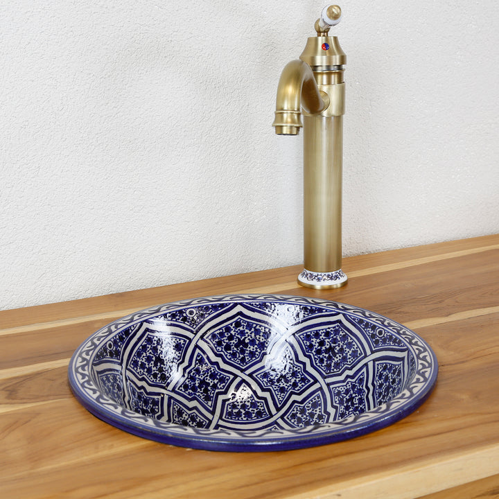 Waschbecken Handbemalt