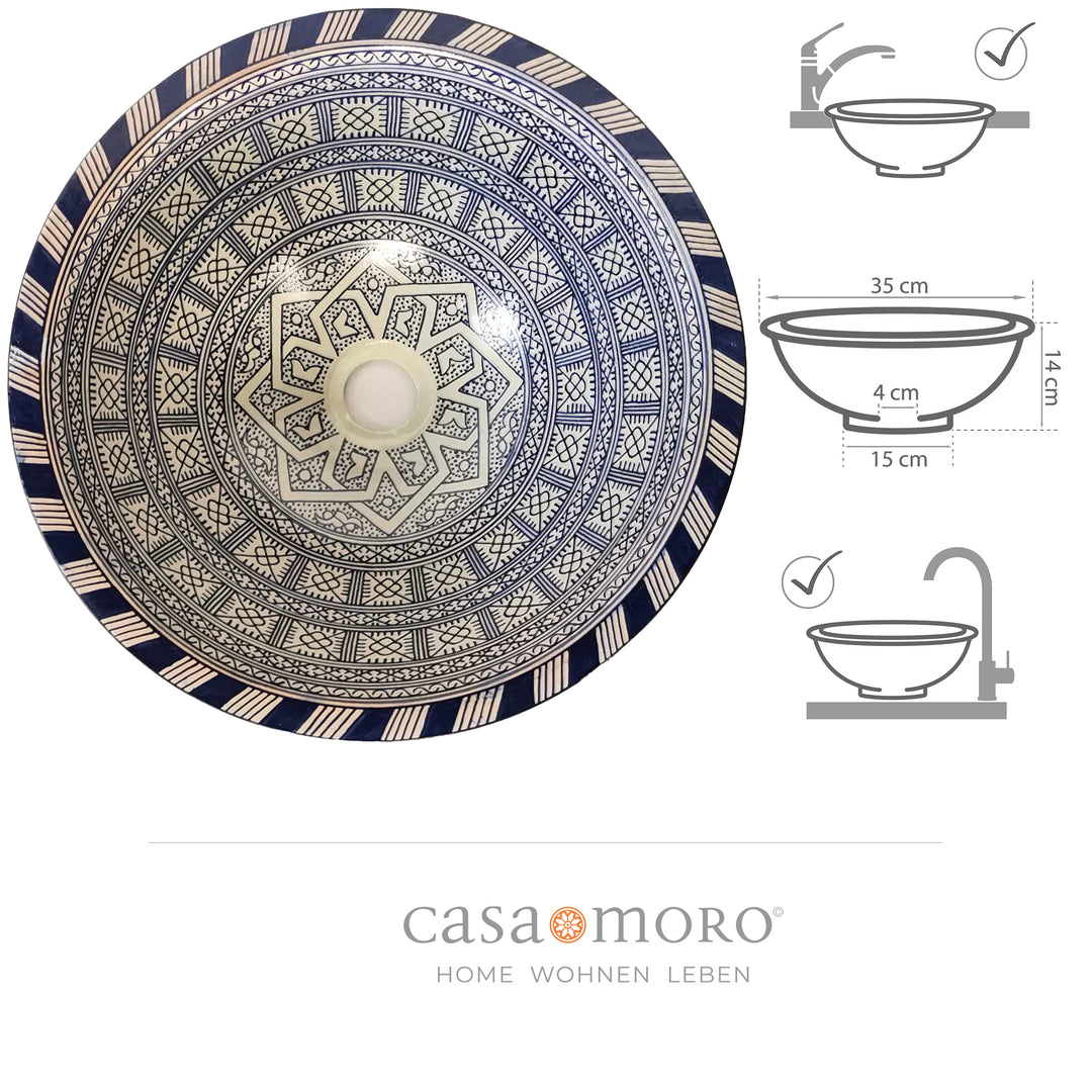 Lavabo à poser rond