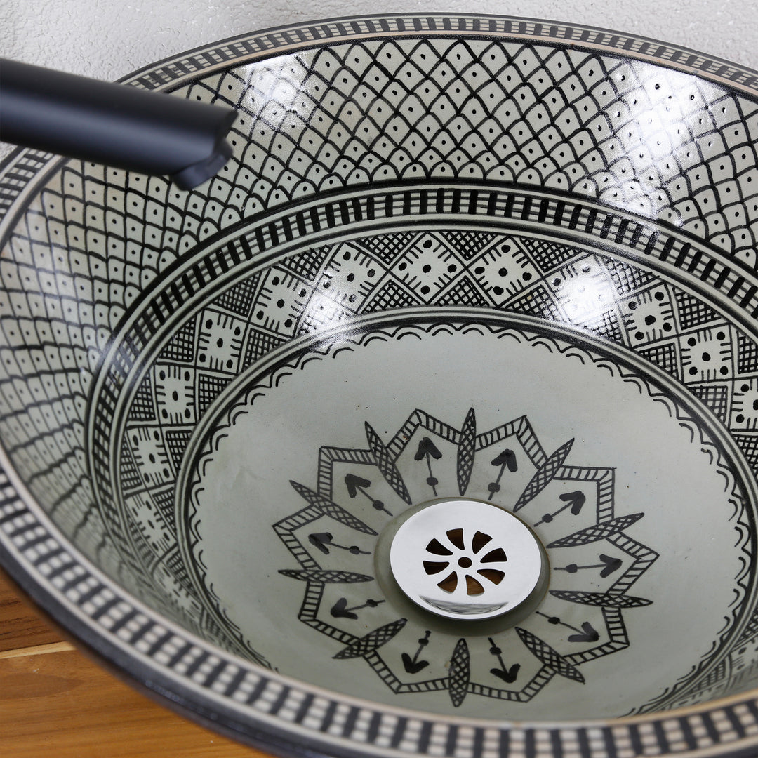 Keramik Waschbecken Schwarz