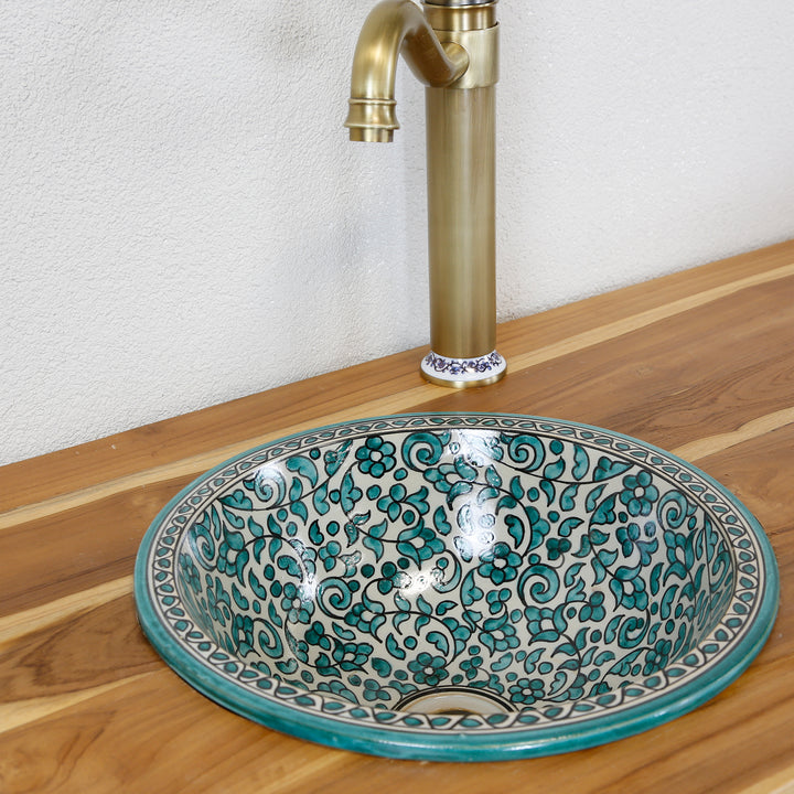 Opbouwwasbak rond 40 cm