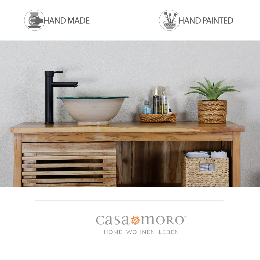 Wastafel zonder kraangat