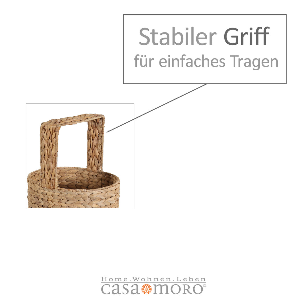 Rieten rek Stella met 3 legplanken