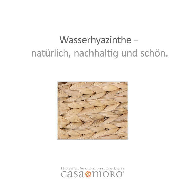 Rieten rek Stella met 3 legplanken