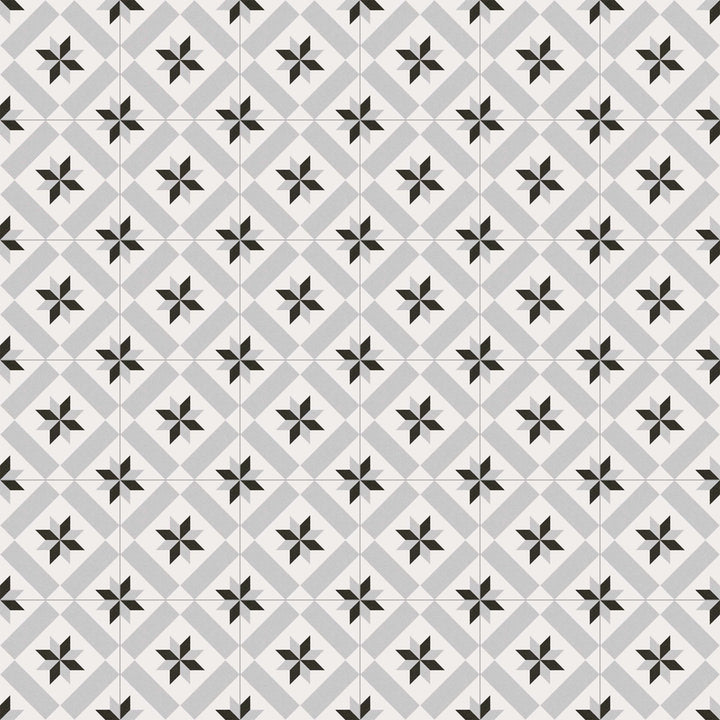 Marokkanische Fliese 20x20 cm in Zementfliesen-Optik