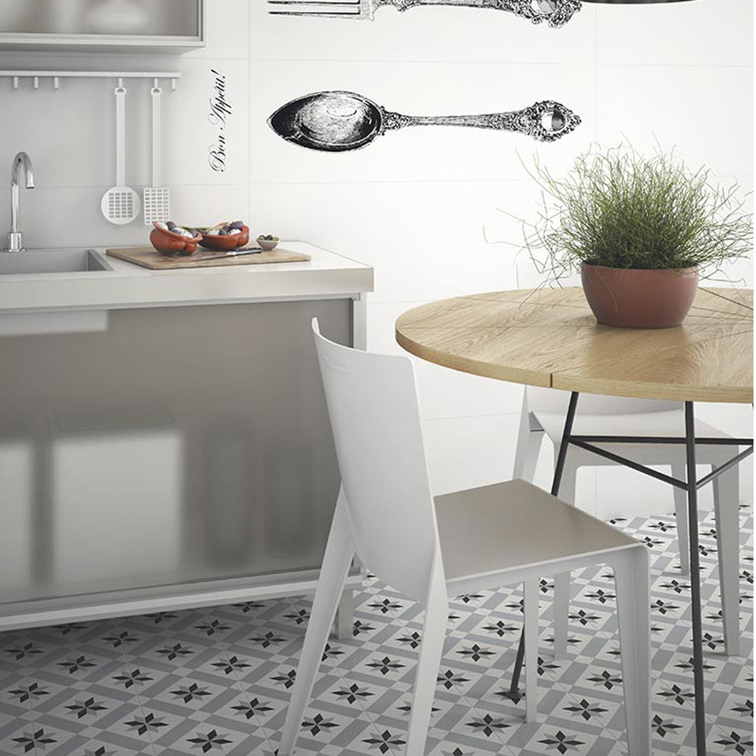 Marokkanische Fliese 20x20 cm in Zementfliesen-Optik