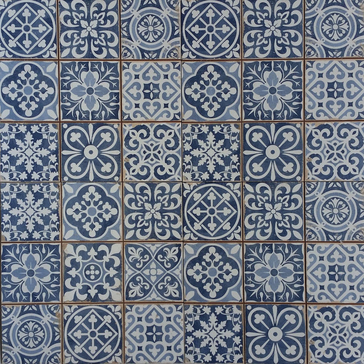 Marokkanische Patchwork Retro-Fliesen 33x33 cm – Vintage