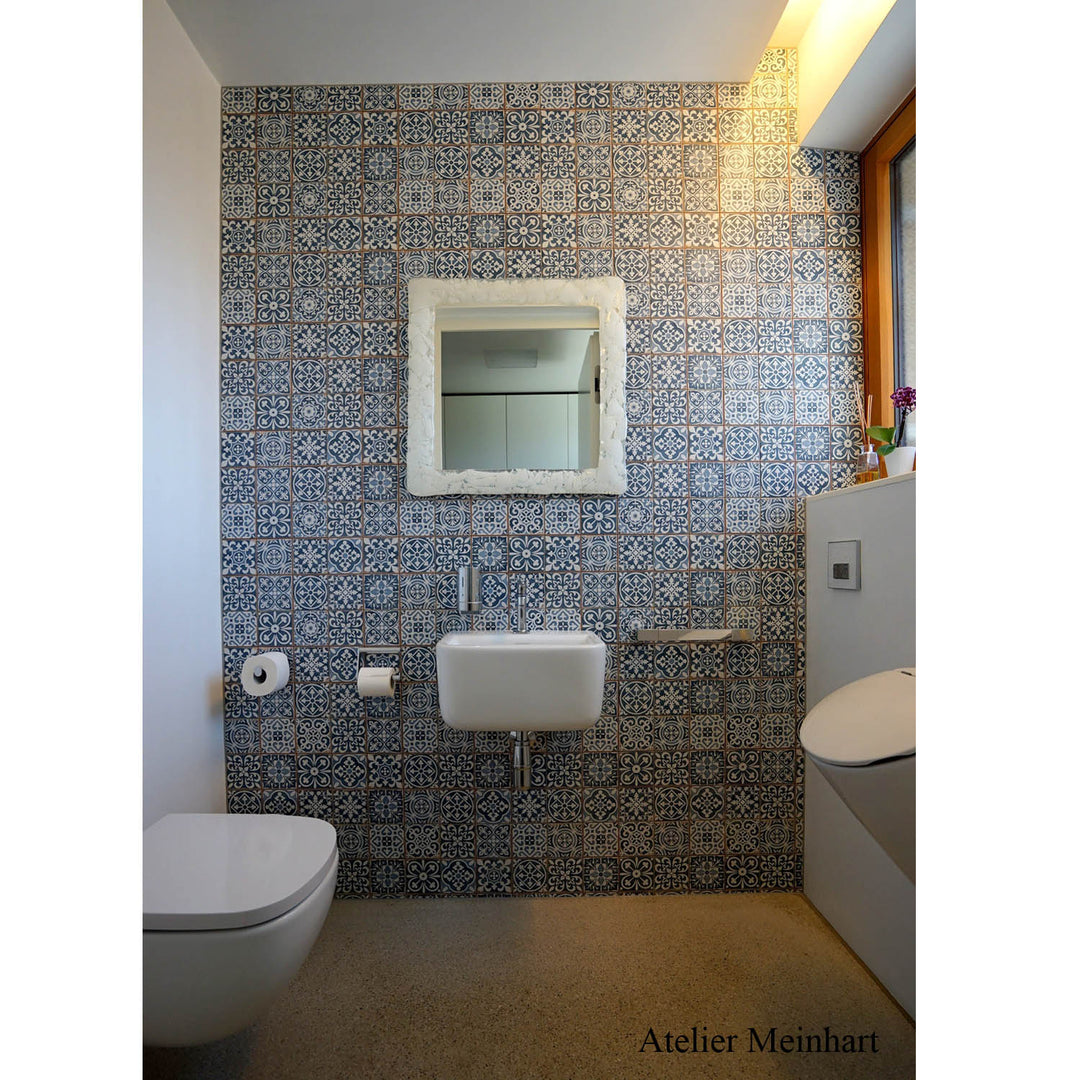 Marokkanische Patchwork Retro-Fliesen 33x33 cm – Vintage