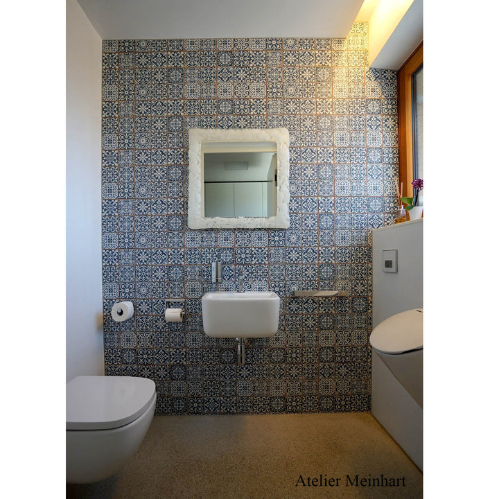 Marokkanische Patchwork Retro-Fliesen 33x33 cm – Vintage