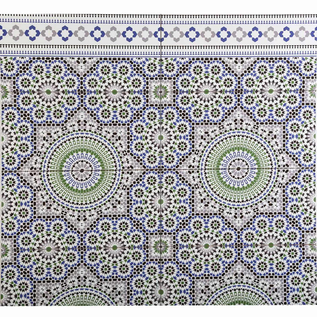 Marokkaanse wandtegels 50x25 cm – mozaïekpatroon