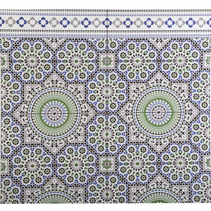 Marokkaanse wandtegels 50x25 cm – mozaïekpatroon