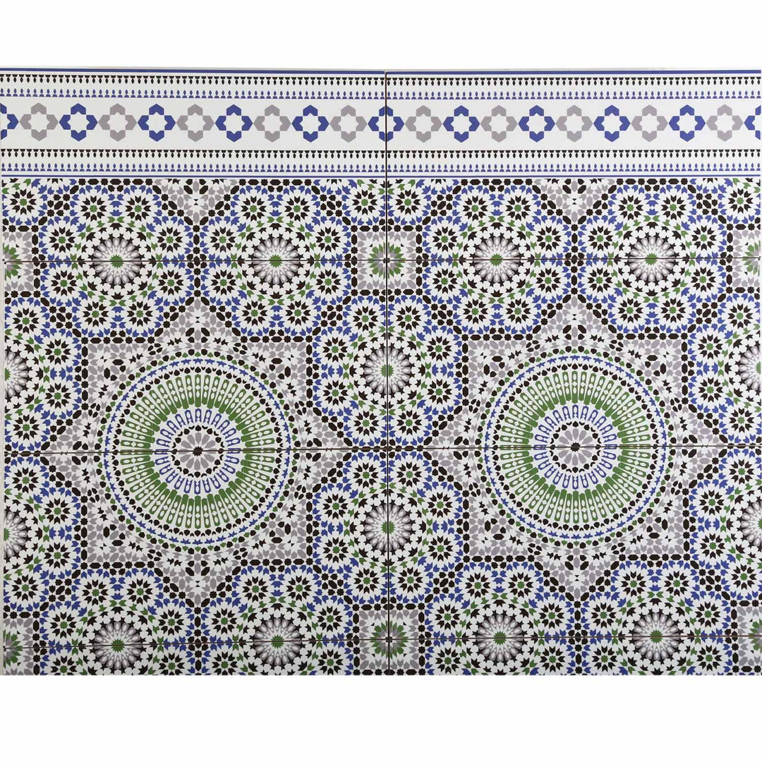 Marokkaanse wandtegels 50x25 cm – mozaïekpatroon