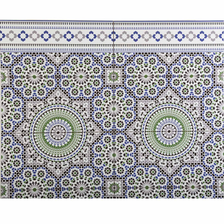 Marokkaanse wandtegels 50x25 cm – mozaïekpatroon