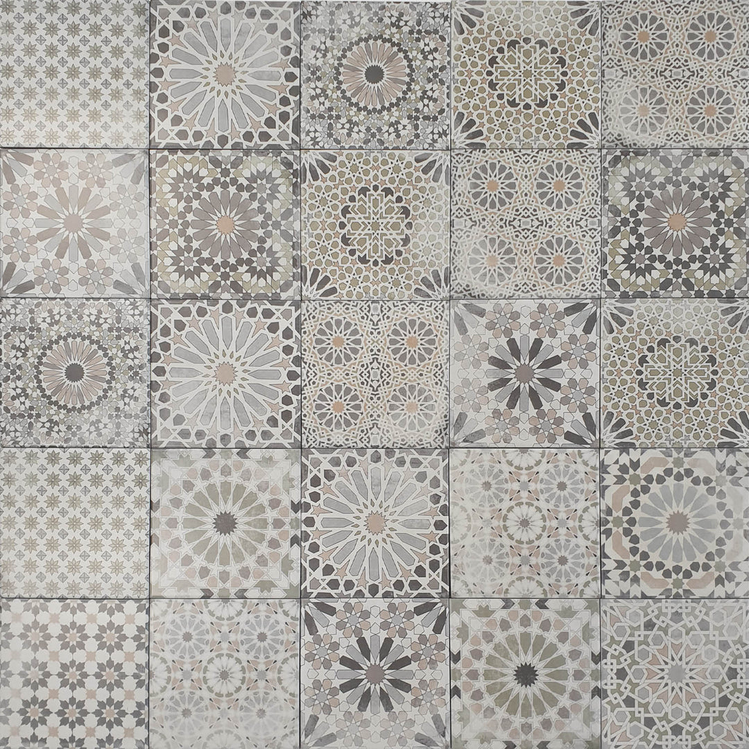 Marokkaanse patchworktegels Arabesque