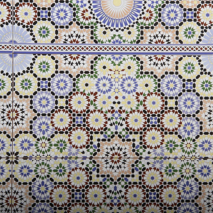 Carrelage mural marocain 50x25 cm – motif mosaïque