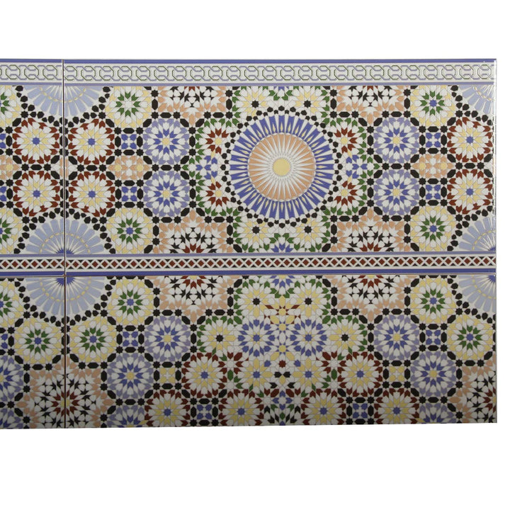 Carrelage mural marocain 50x25 cm – motif mosaïque