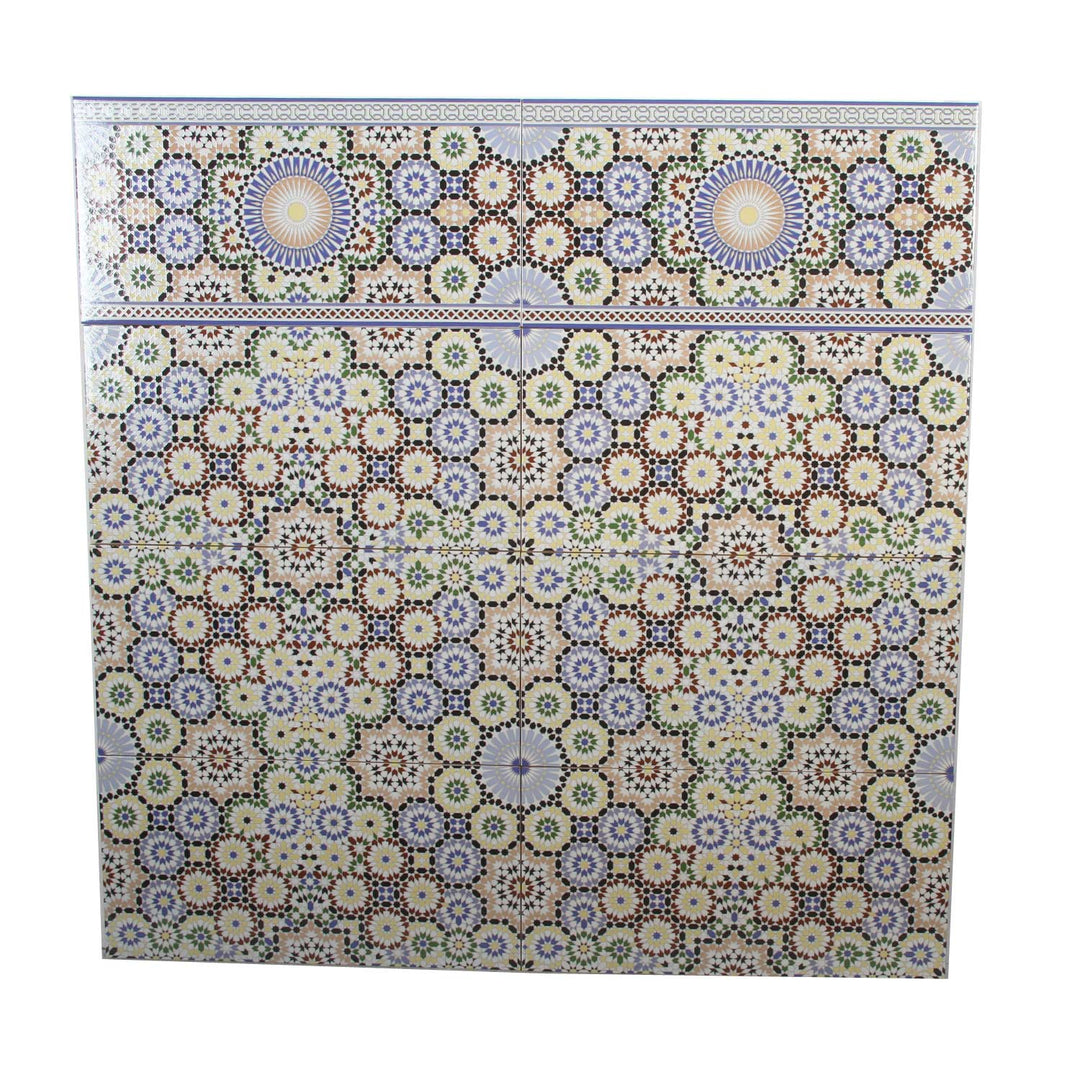 Carrelage mural marocain 50x25 cm – motif mosaïque
