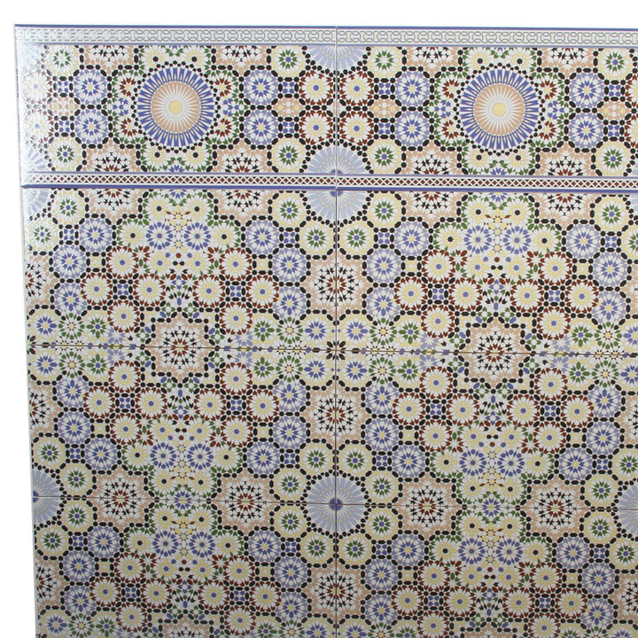 Carrelage mural marocain 50x25 cm – motif mosaïque