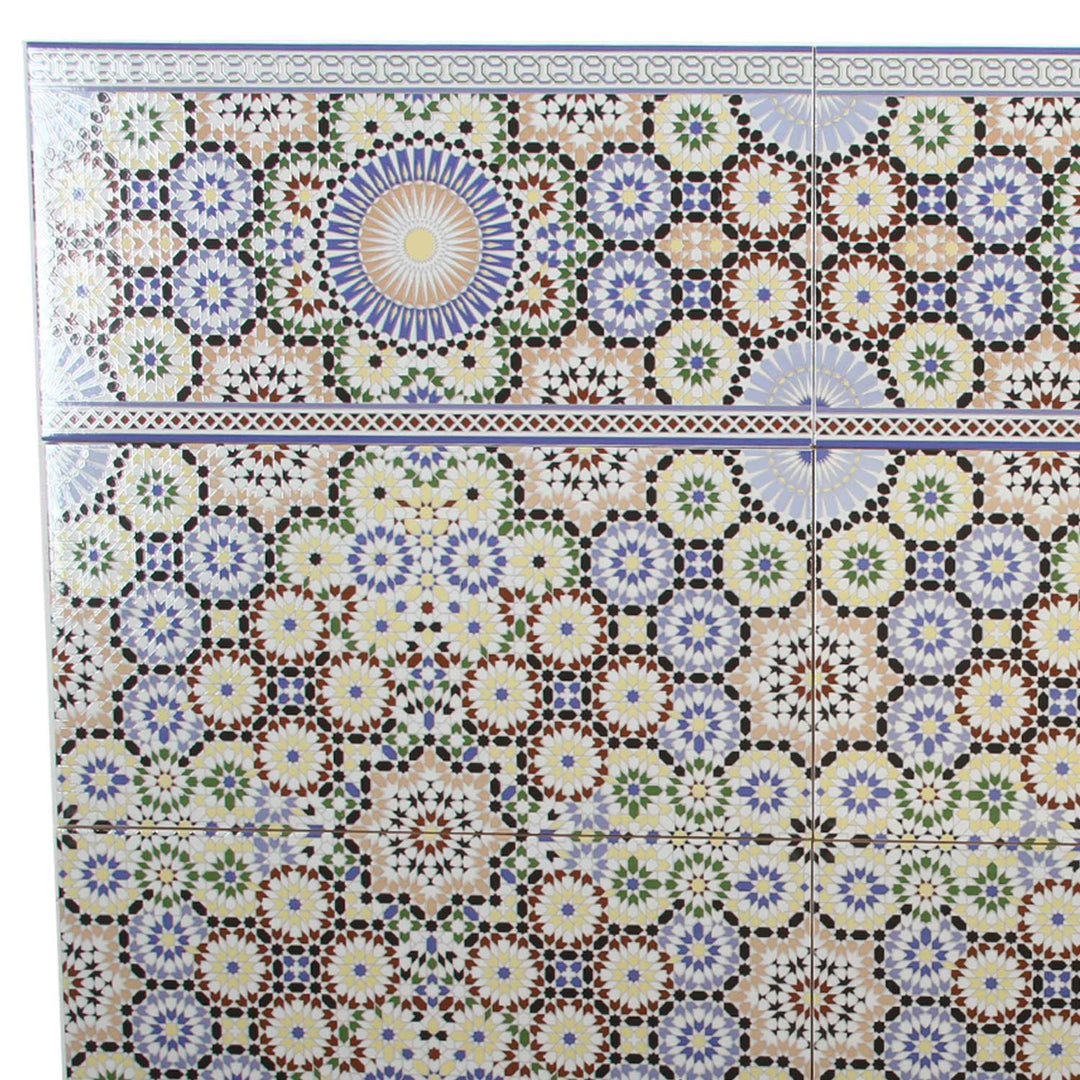 Carrelage mural marocain 50x25 cm – motif mosaïque