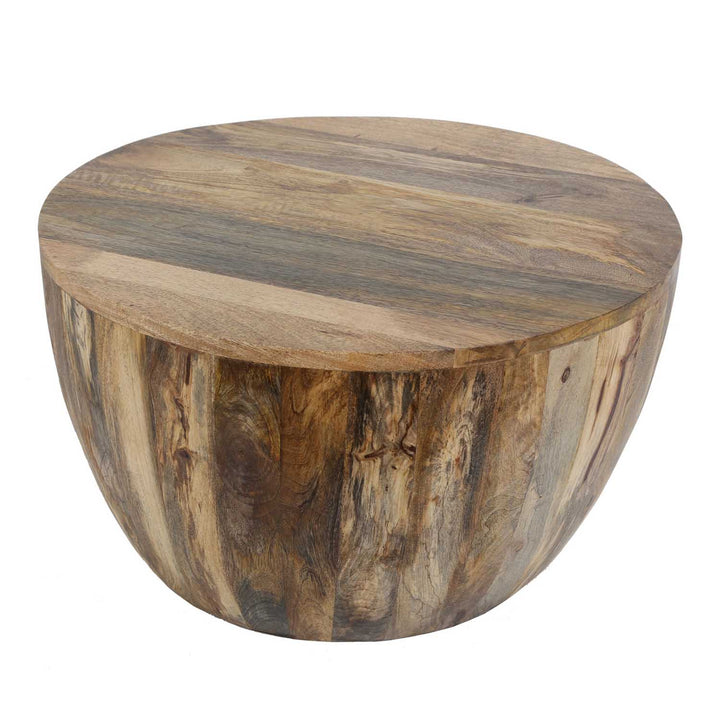 Table basse Torino ronde en bois massif
