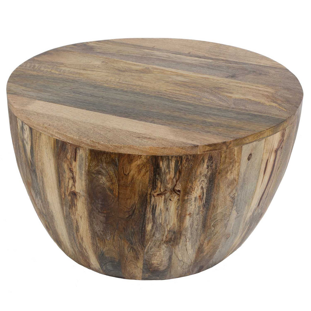 Table basse Torino ronde en bois massif