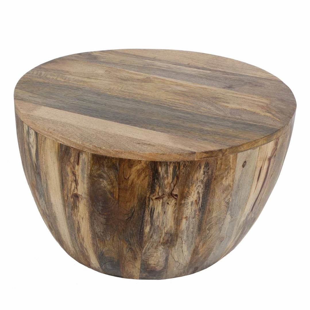 Table basse Torino ronde en bois massif
