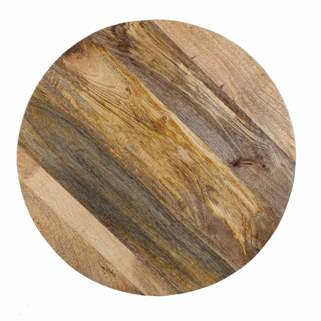 Table basse Torino ronde en bois massif