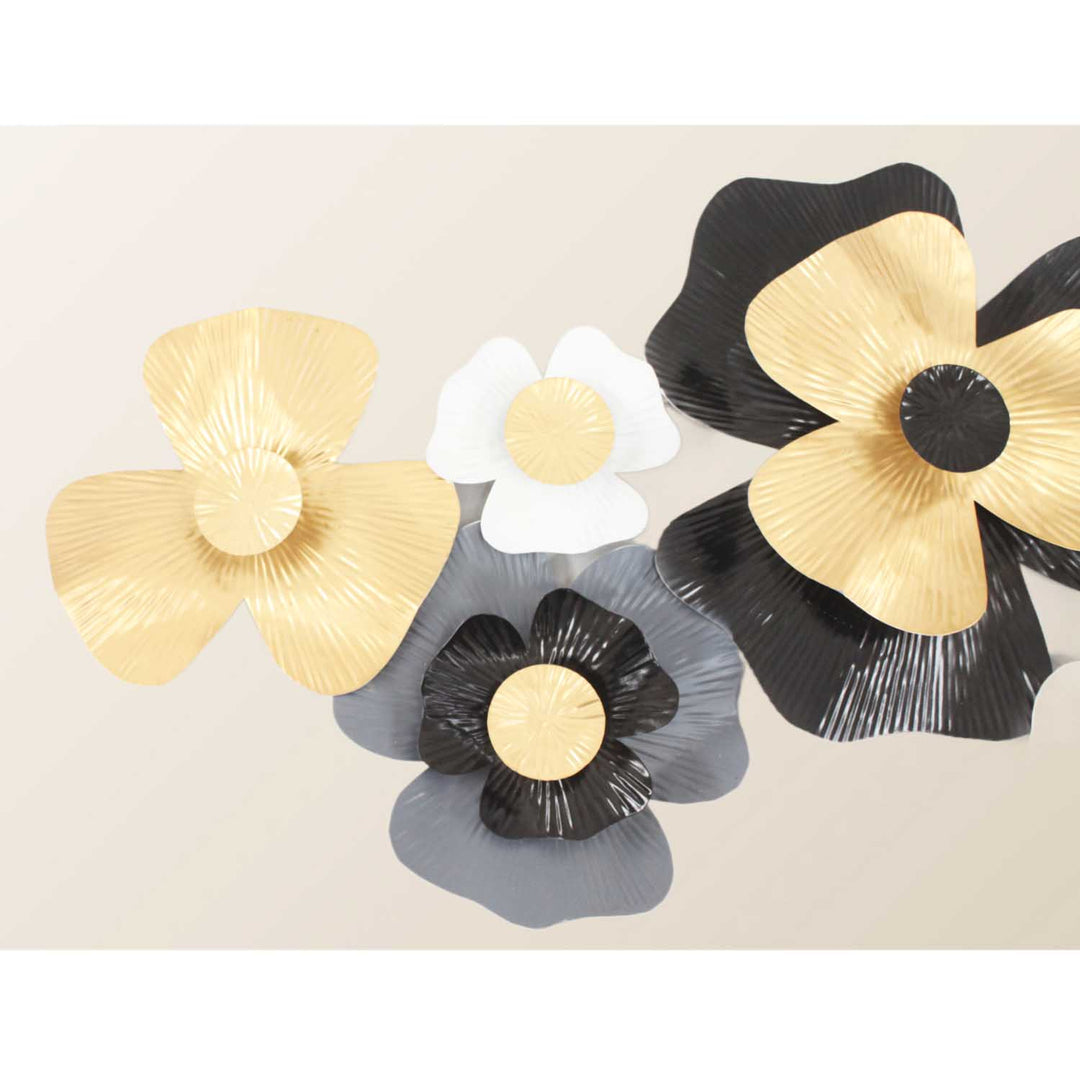 Metalen wanddecoratie bloem